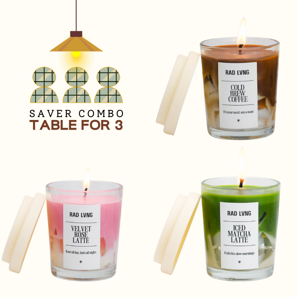 Table for 3 - Candle Café Combo - 3*Petite (100g)
