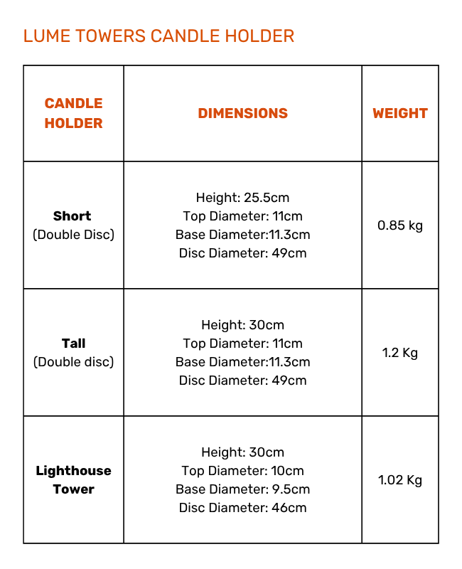 Lume Towers | Candle Holder cum Vase - Combos