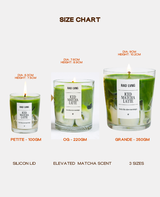 Iced Matcha Latte - Sweet Vanilla Scented