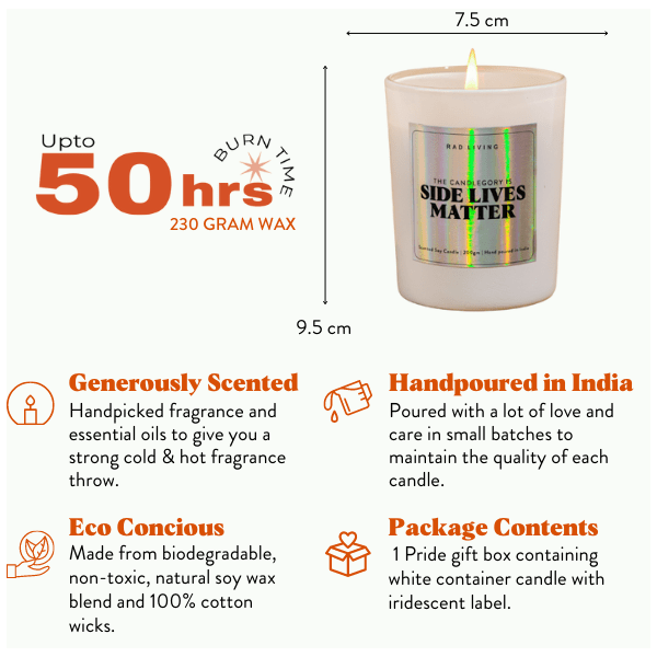 Side Lives Matter Candle