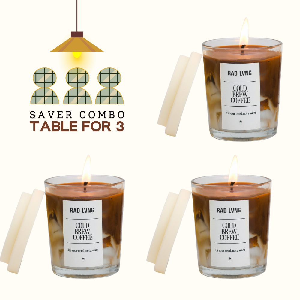 Table for 3 - Candle Café Combo - 3*Petite (100g)