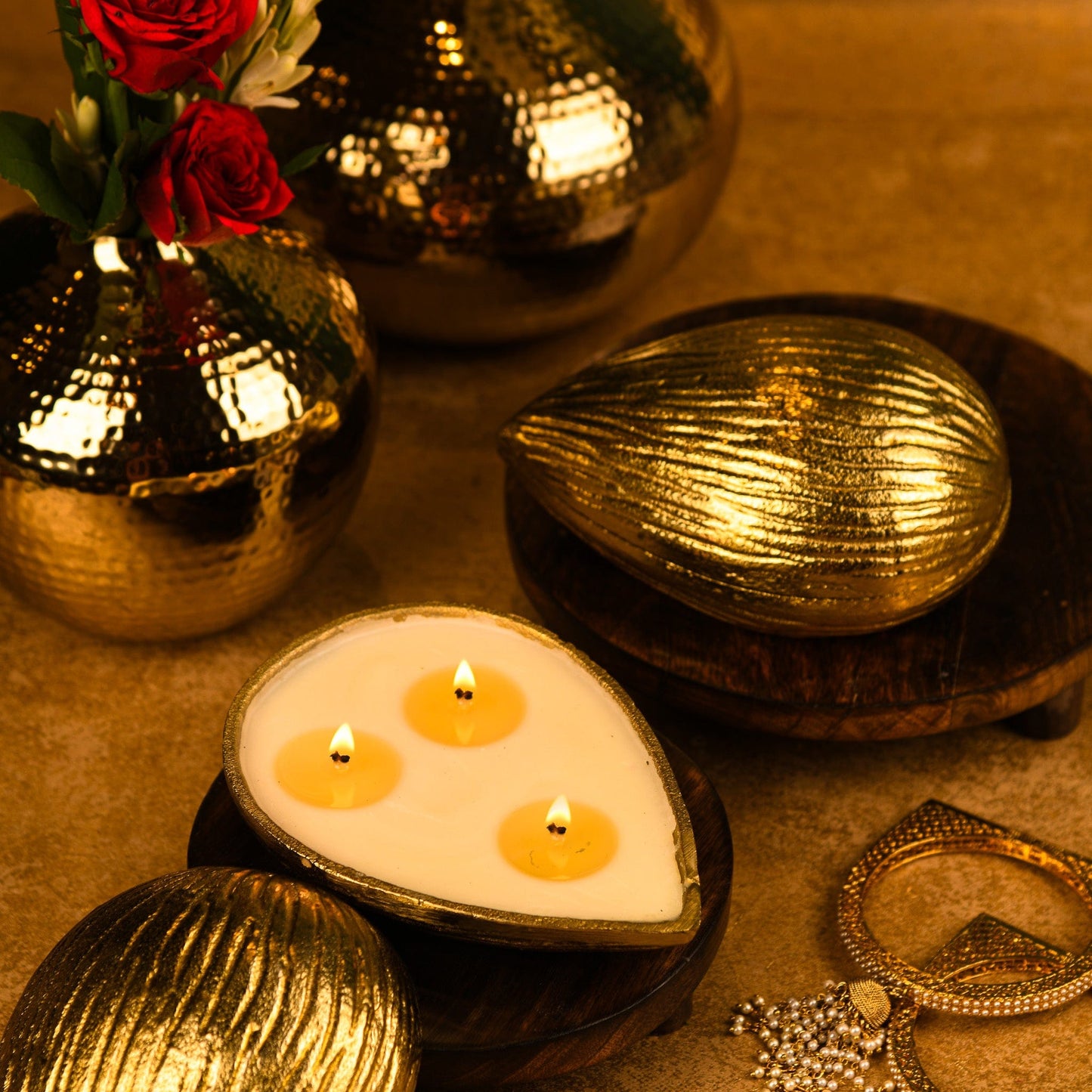 Badaam - Double Wick Candle