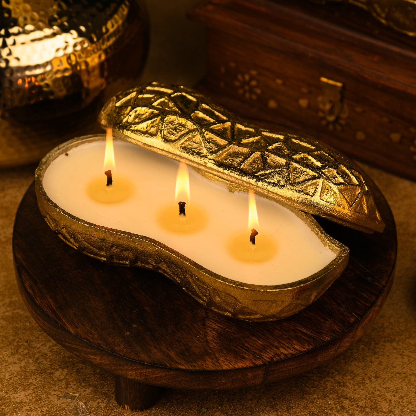 Moongphali - Triple Wick Candle