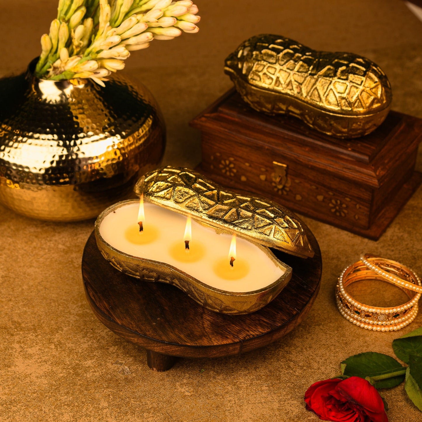 Moongphali - Triple Wick Candle