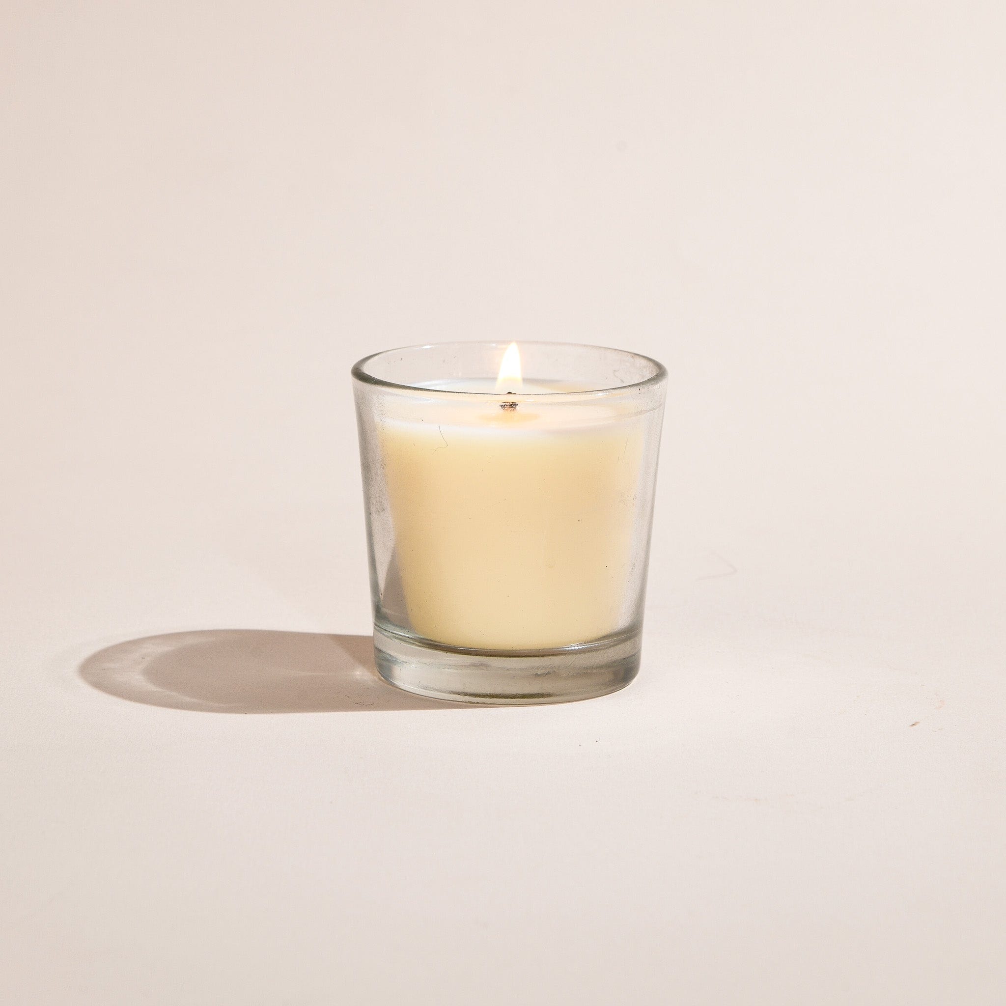Clear Single Wick Votive Jar - 80gm
