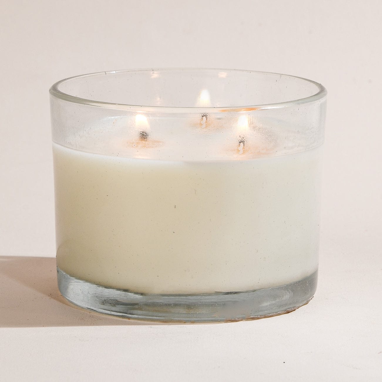 Clear 3 Wick Jar - 250gm