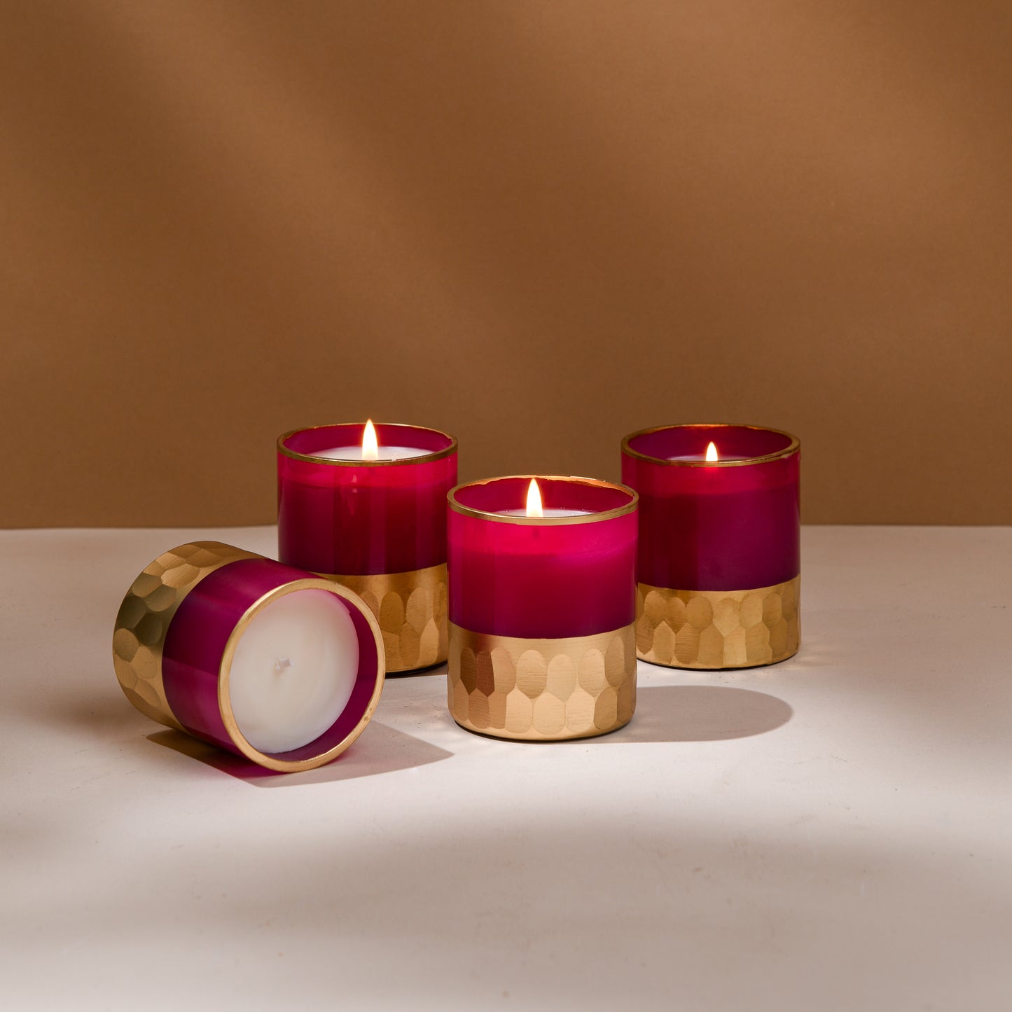 Set of Votive Candles - Rani Pink