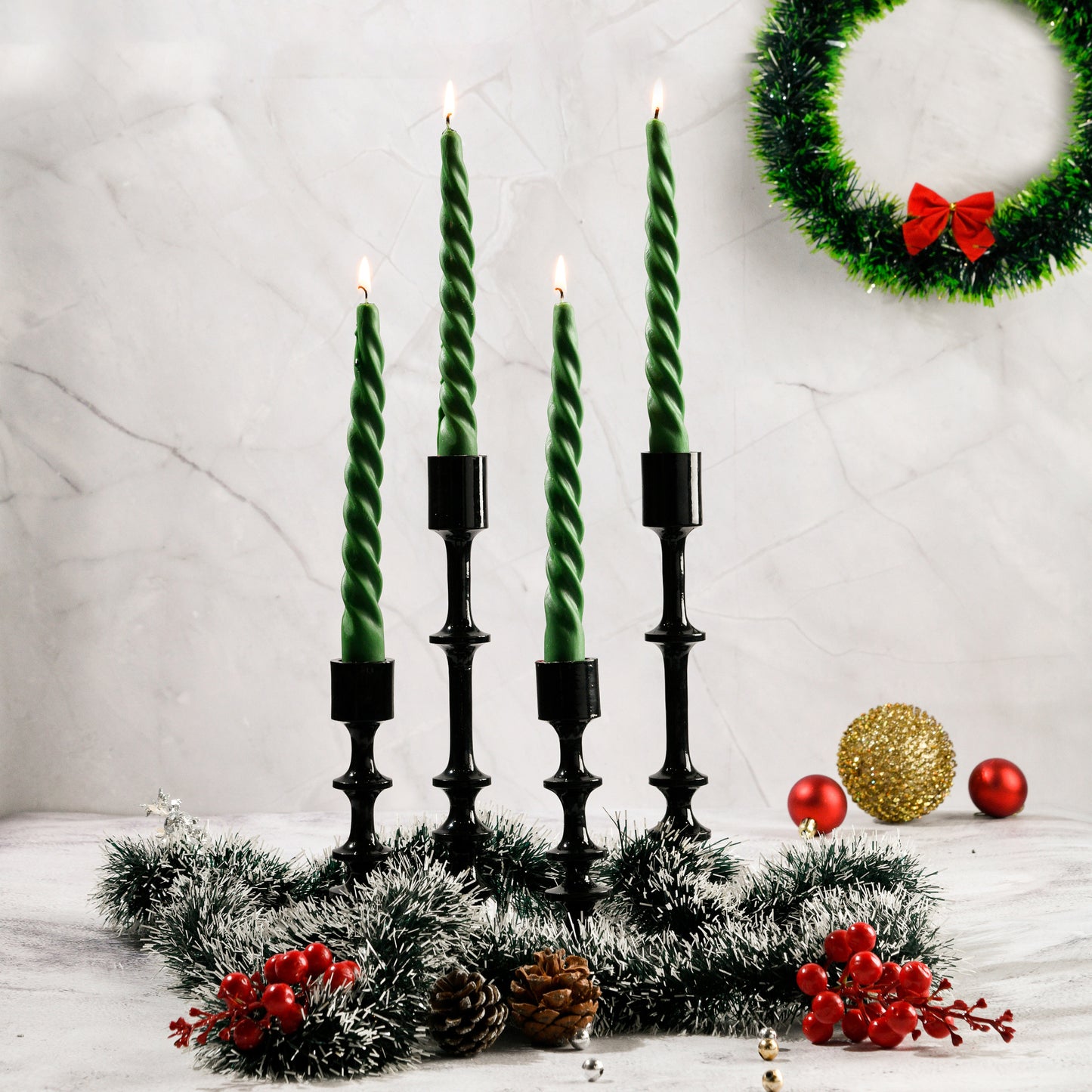 Set of 4 - Twirl Candlesticks