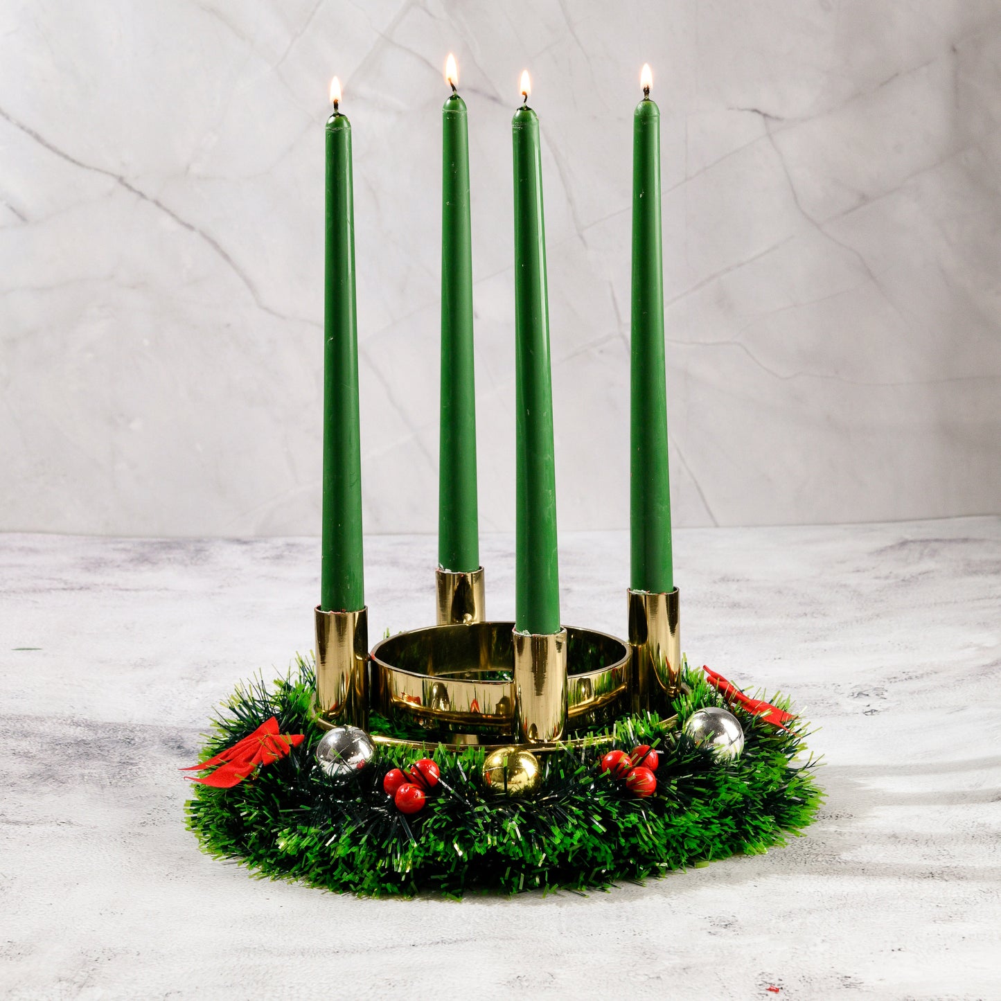 Set of 4 Twirl Taper Candles - Vanilla Cinnamon Scented