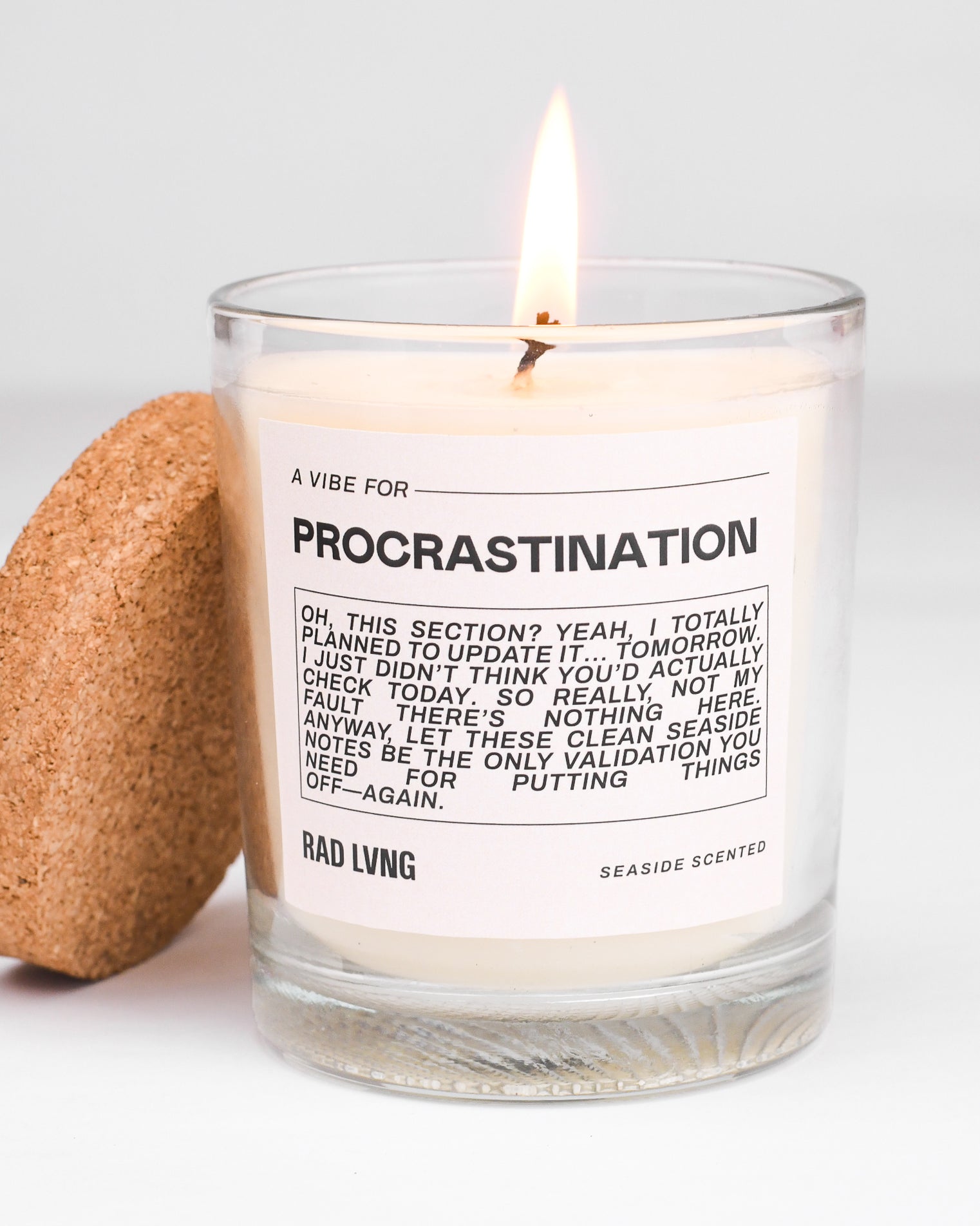 Procrastination - Seaside Scented Candle