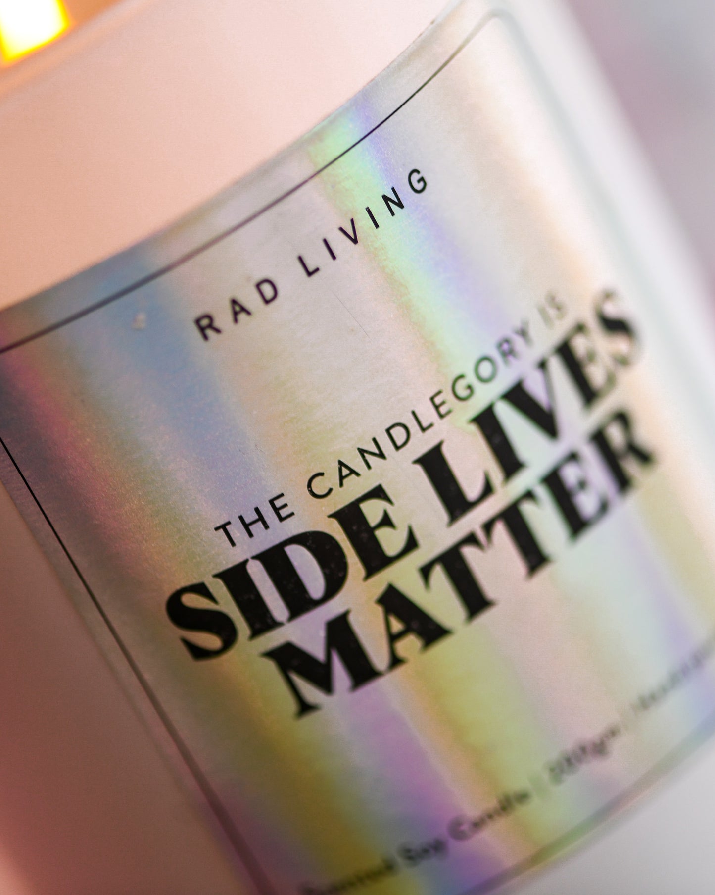 Side Lives Matter Candle