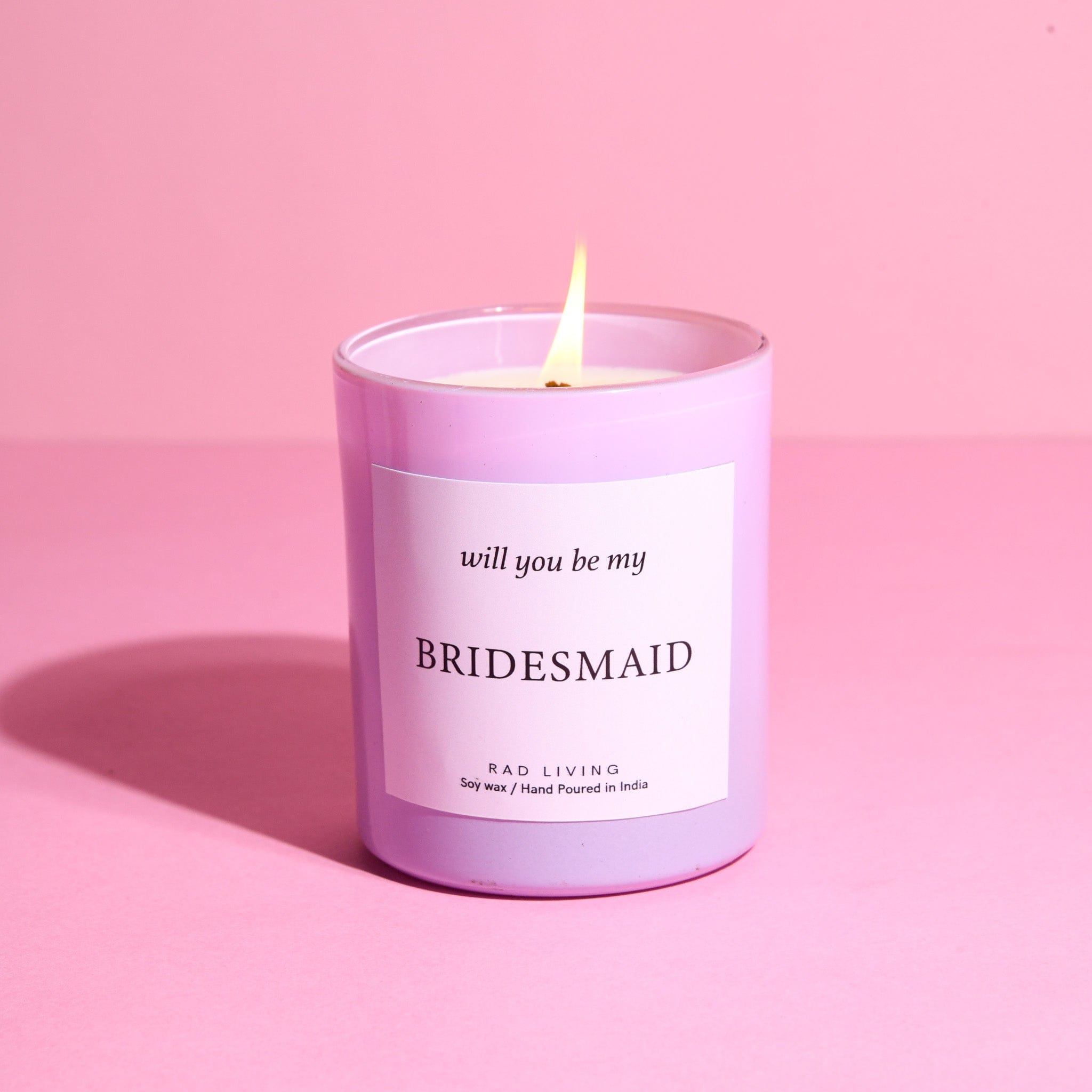 Bridesmaid Candle - Red apple + Wine + Plum Scented