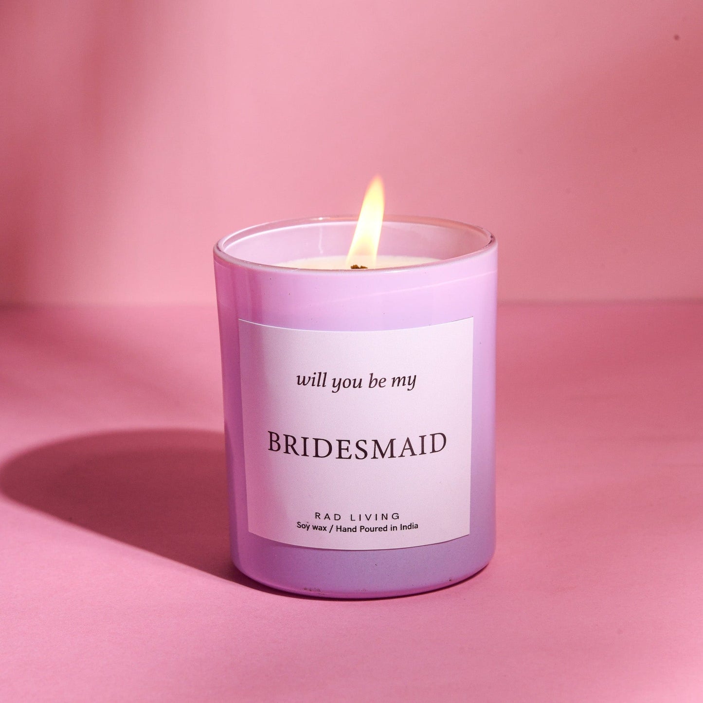 Bridesmaid Candle - Red apple + Wine + Plum Scented