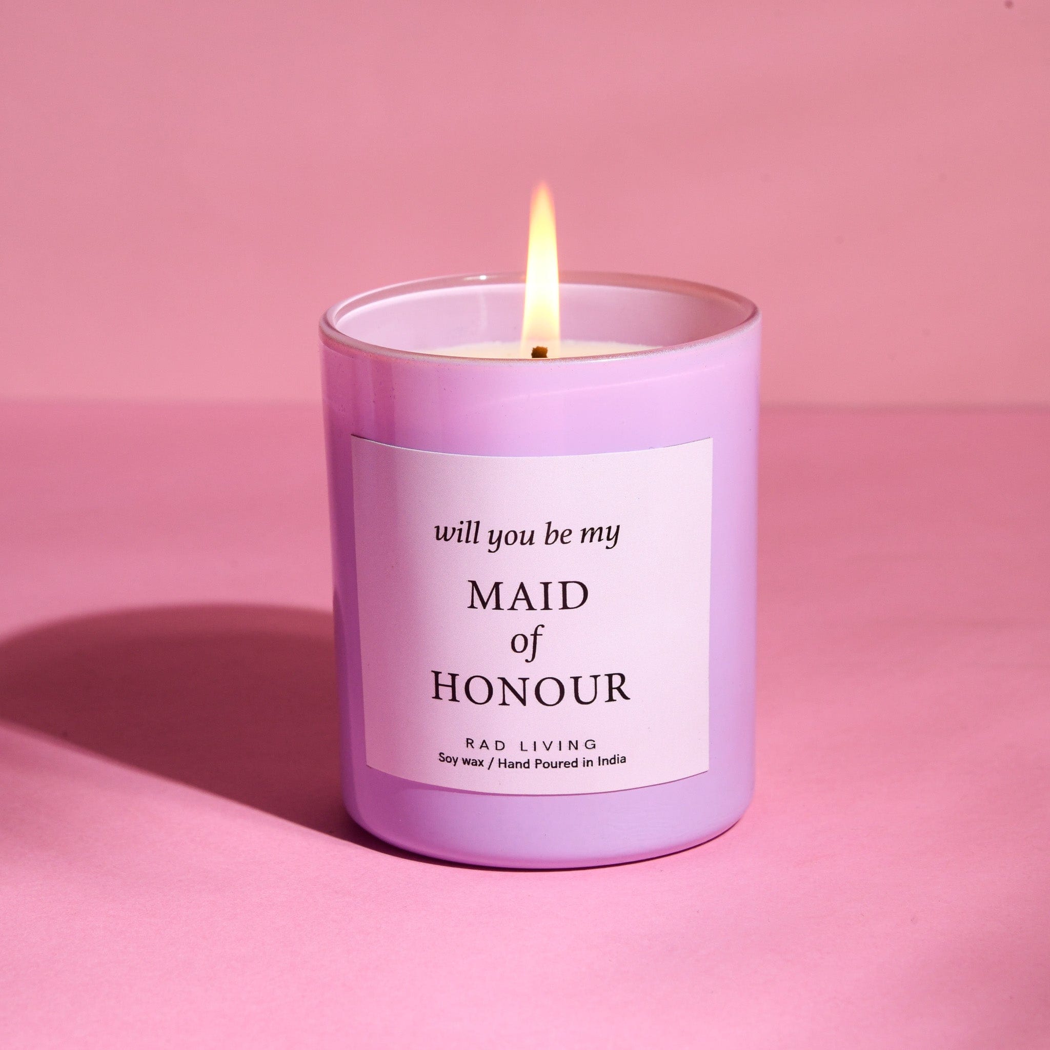 Maid of Honour Candle - Vanilla + Musk + Bubblegum Scented