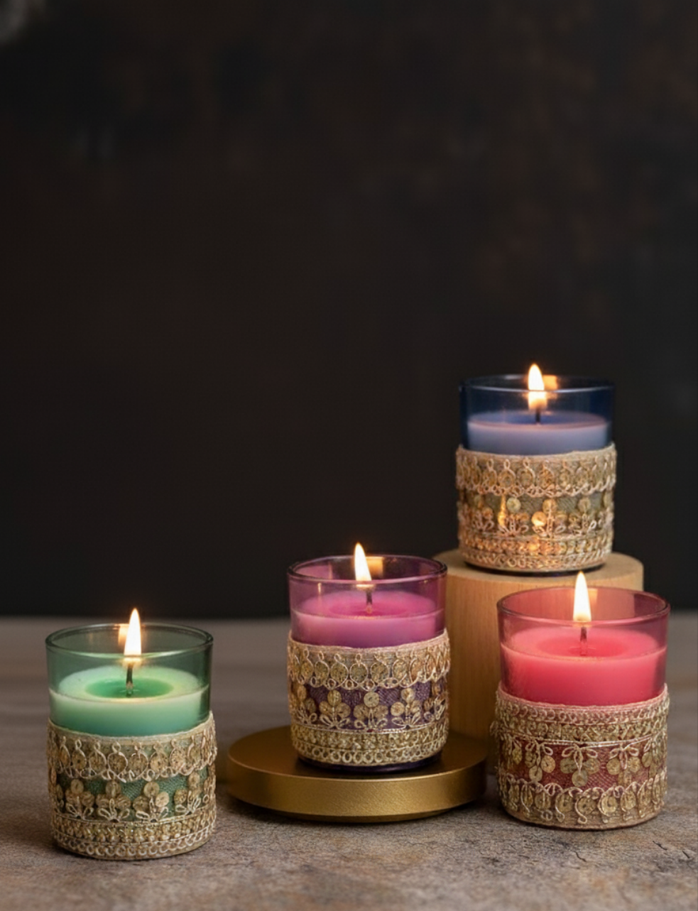 Gul - Gift Set of 4 Scented Candles