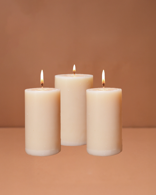 Unscented Pillar Candles - Lume Towers