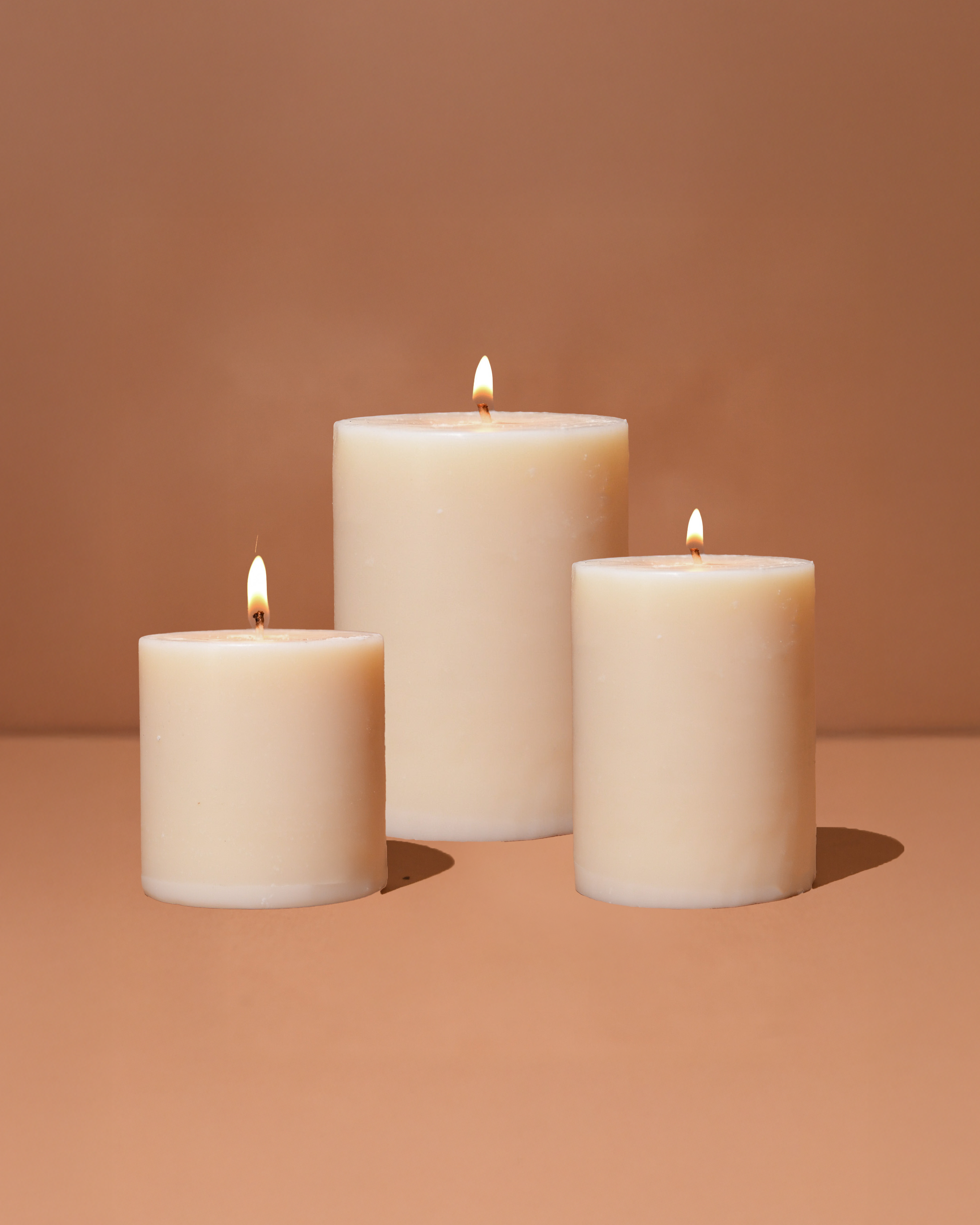 Unscented Pillar Candles - Coastline Glow Holders