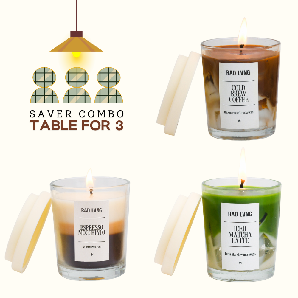 Table for 3 - Candle Café Combo - 3*Petite (100g)