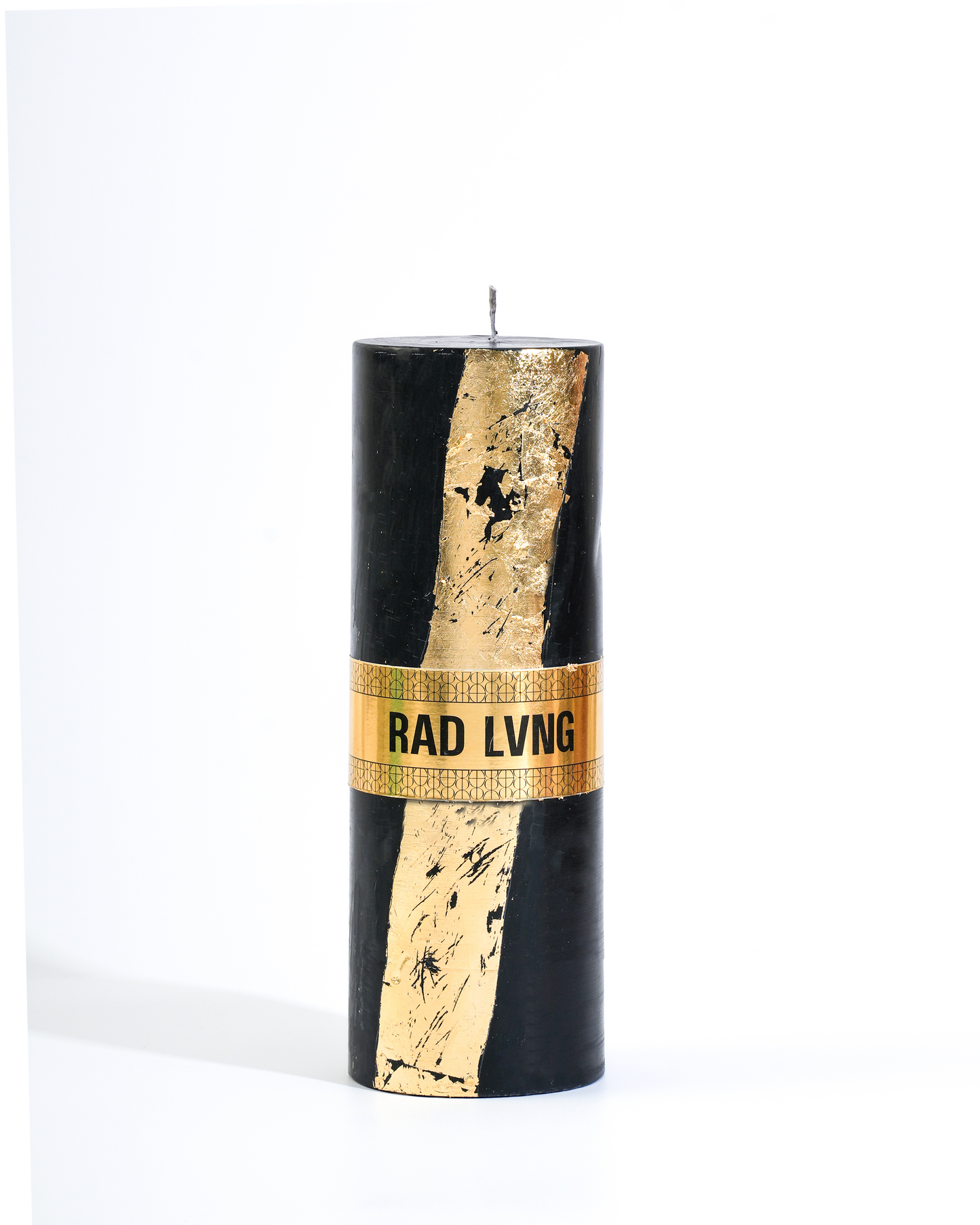 Black and Golden Pillar Candle