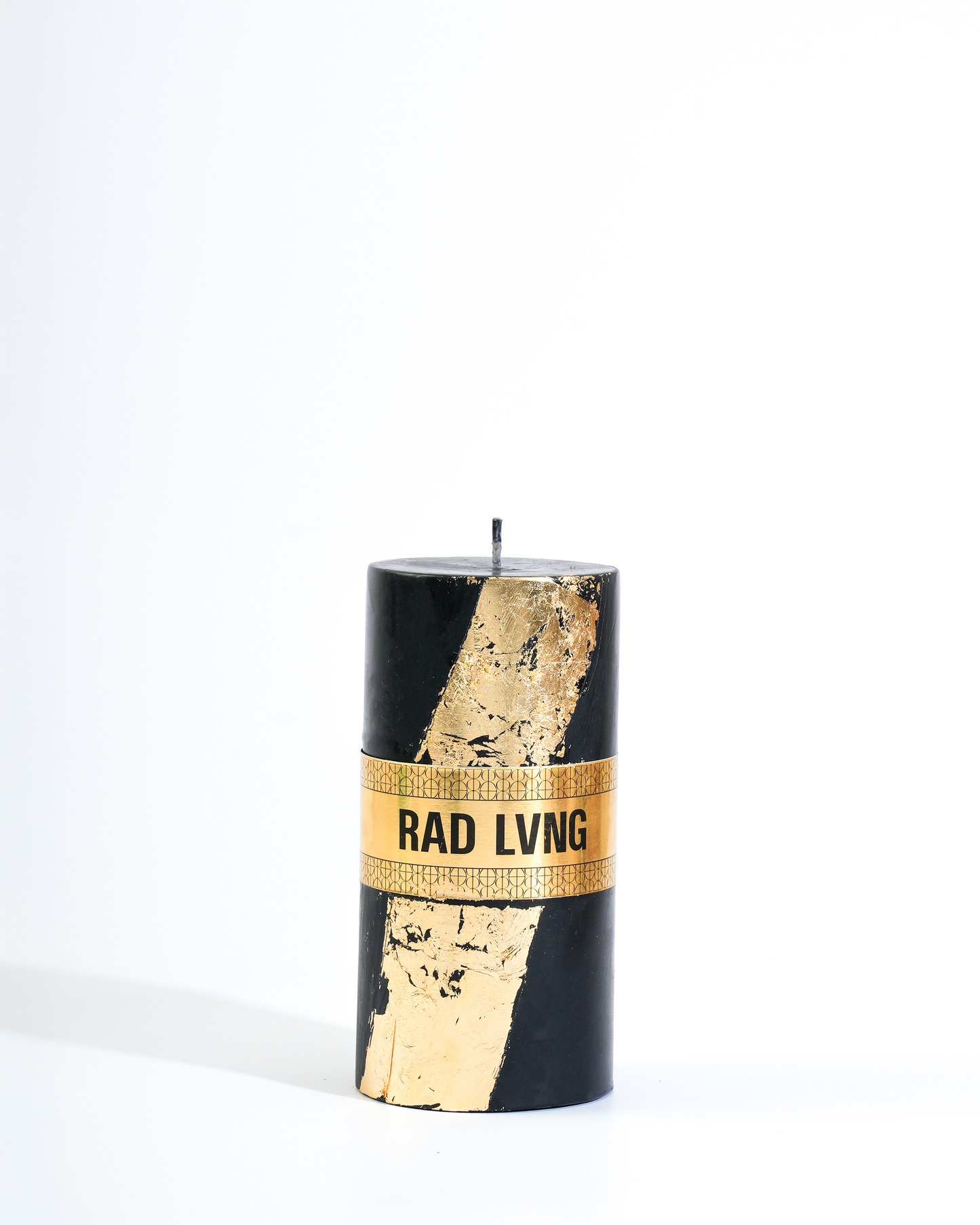 Black and Golden Pillar Candle
