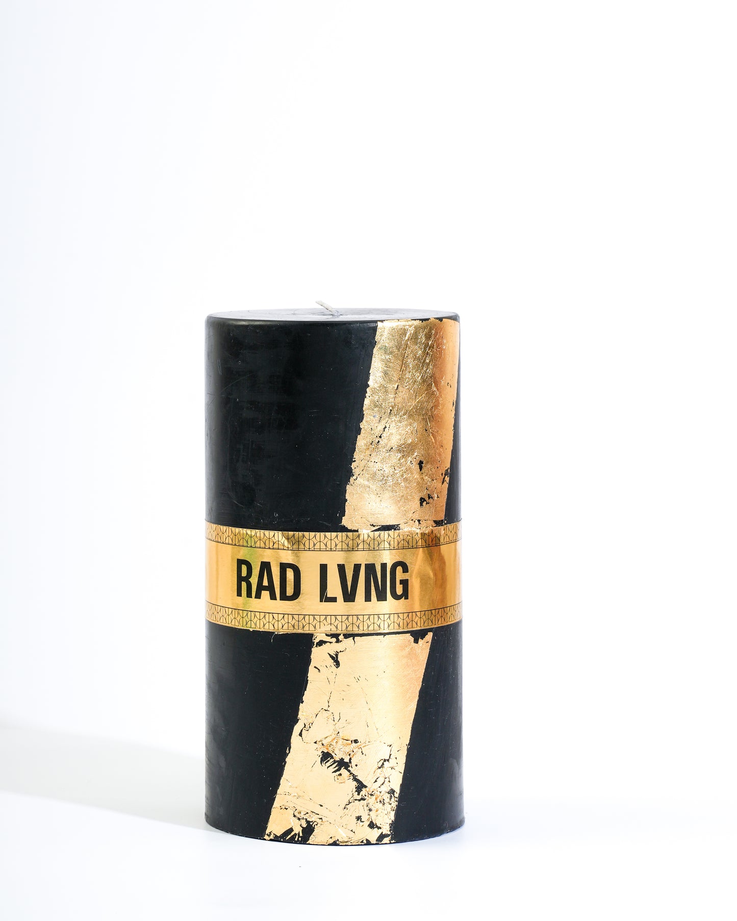 Black and Golden Pillar Candle