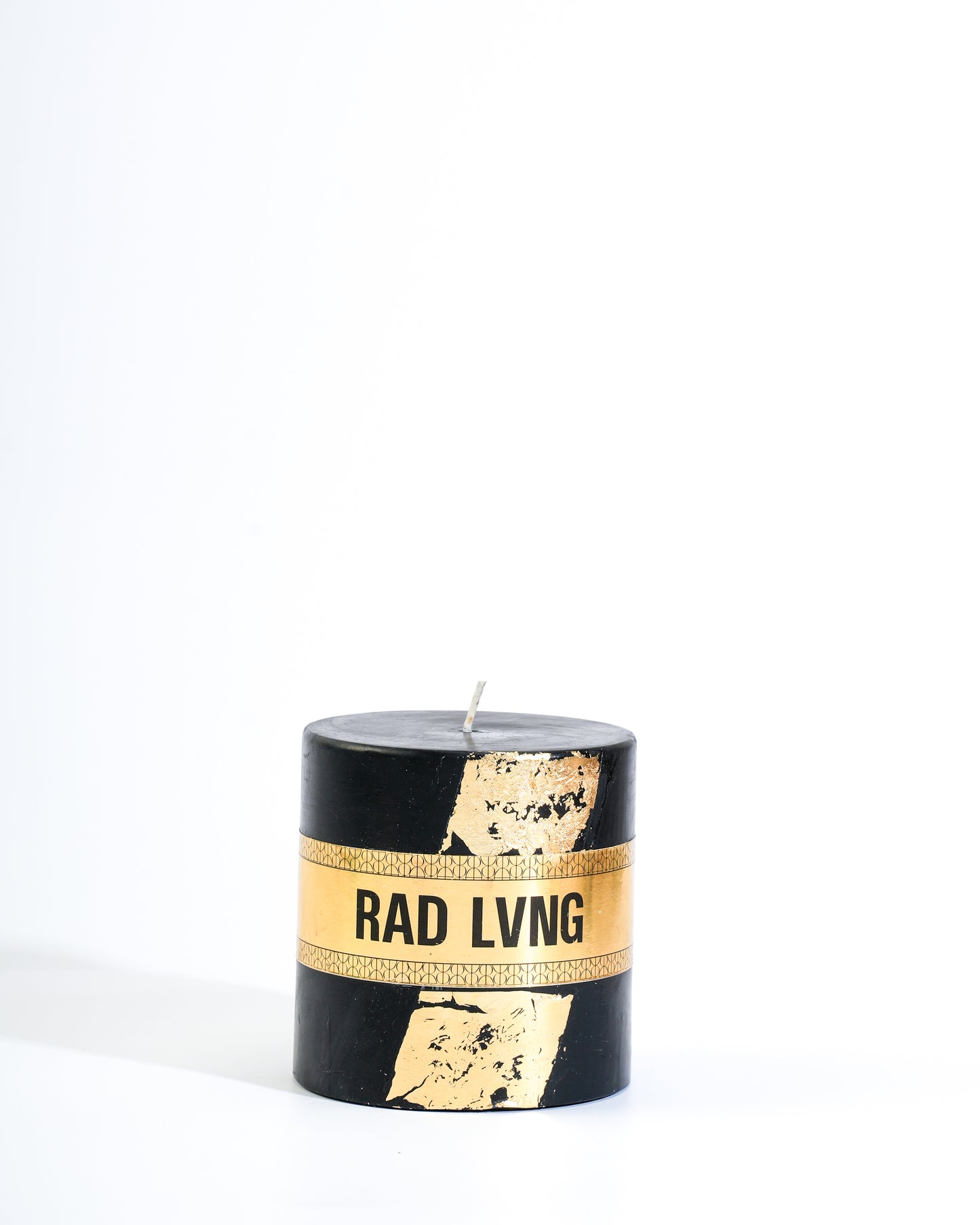 Black and Golden Pillar Candle
