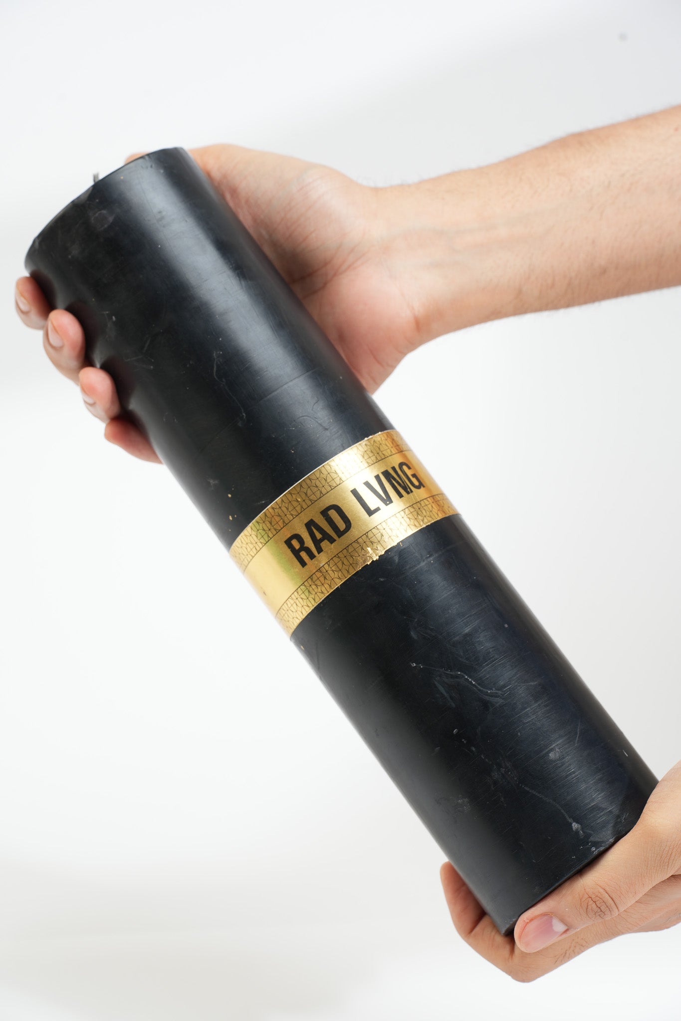 Black Lux Pillar Candle