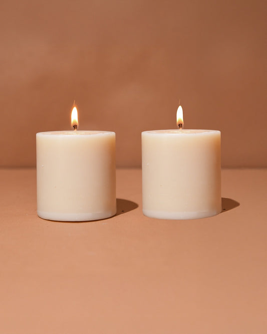 Unscented candles (Set of 2)