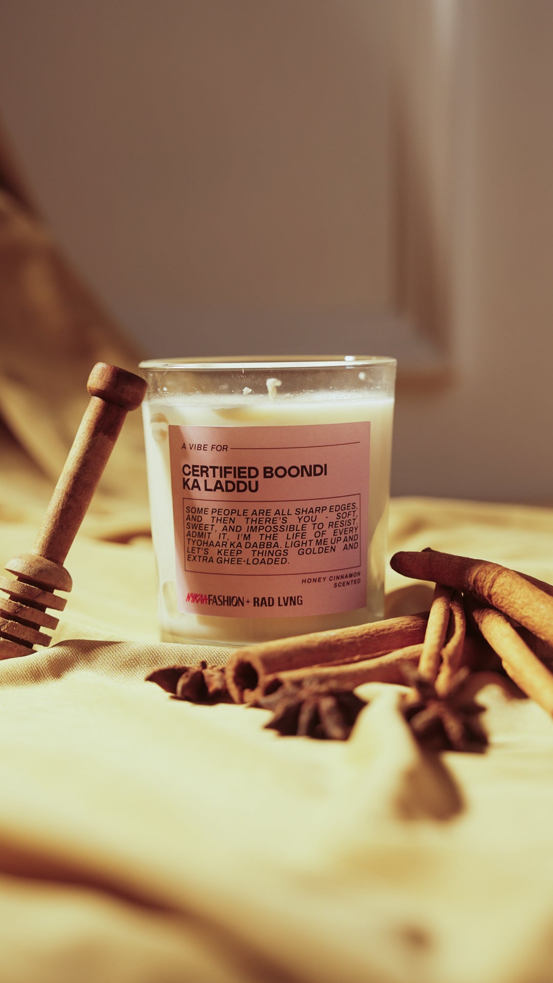 Certified Boondi ka Laddu — Honey Cinnamon Scented Candle