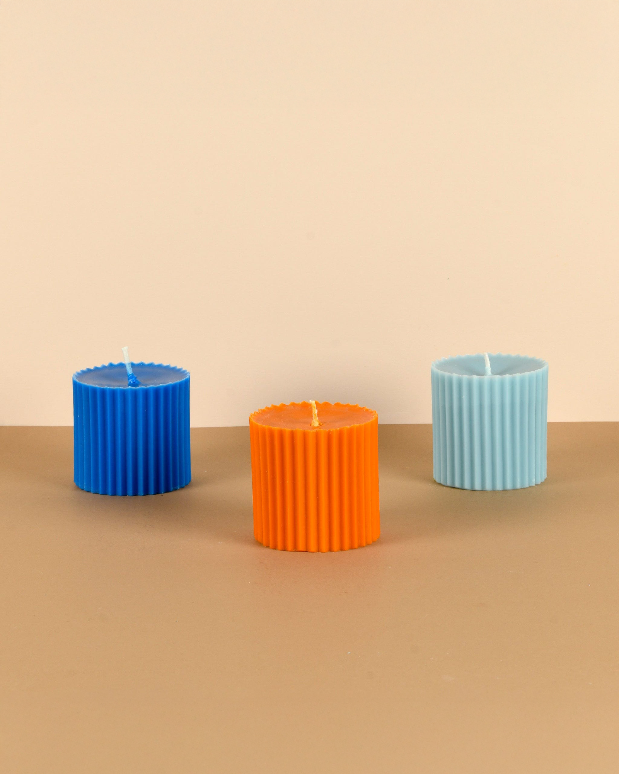 Set of 3 - Multicolour Faith Candles