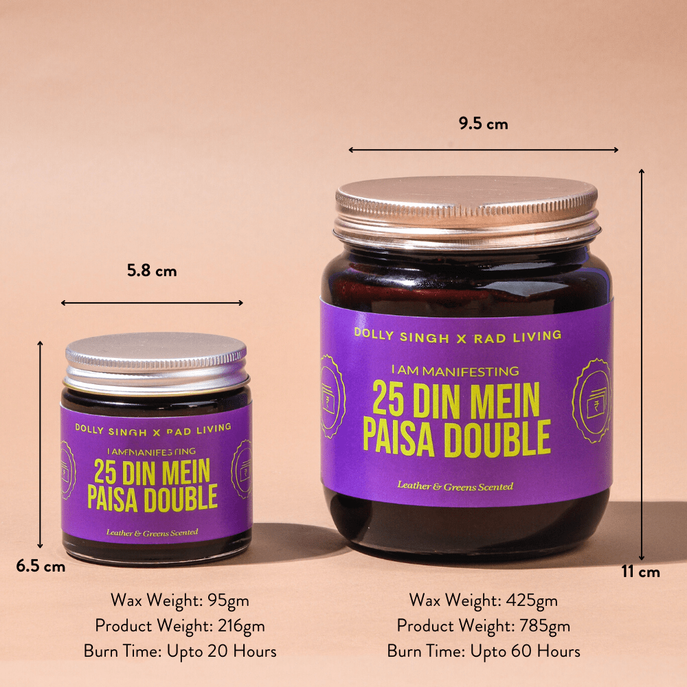 25 Din Main Paisa Double - Leather & Greens Scented
