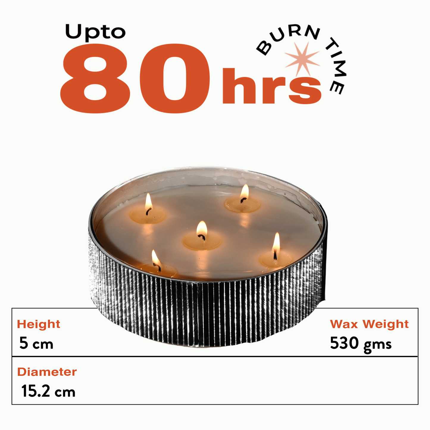 Chandni - Medium Flat Bowl Mirror Mosaic Candle | Gift Hamper