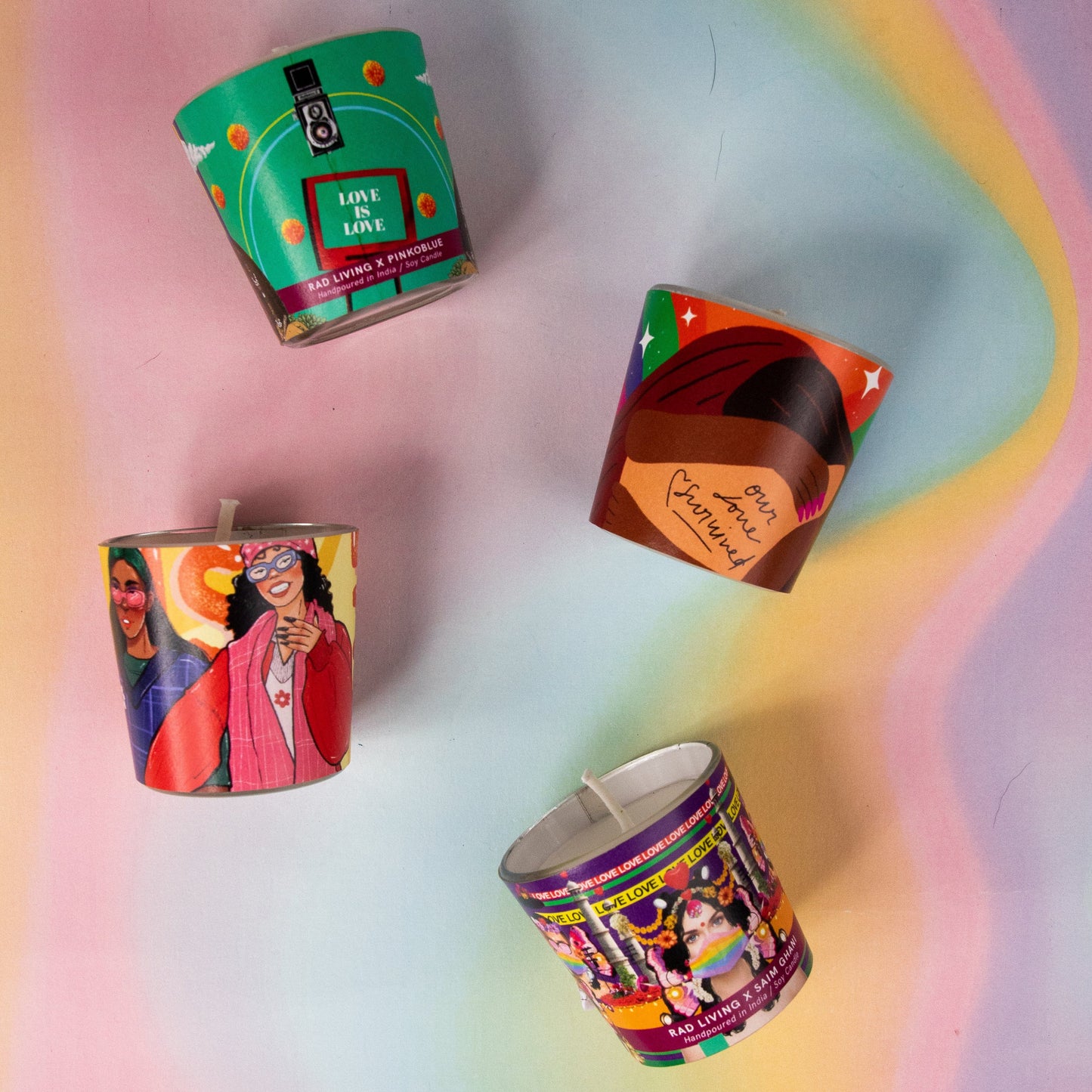 #EverydayPRIDE - Set of 4 Scented Votive Candles