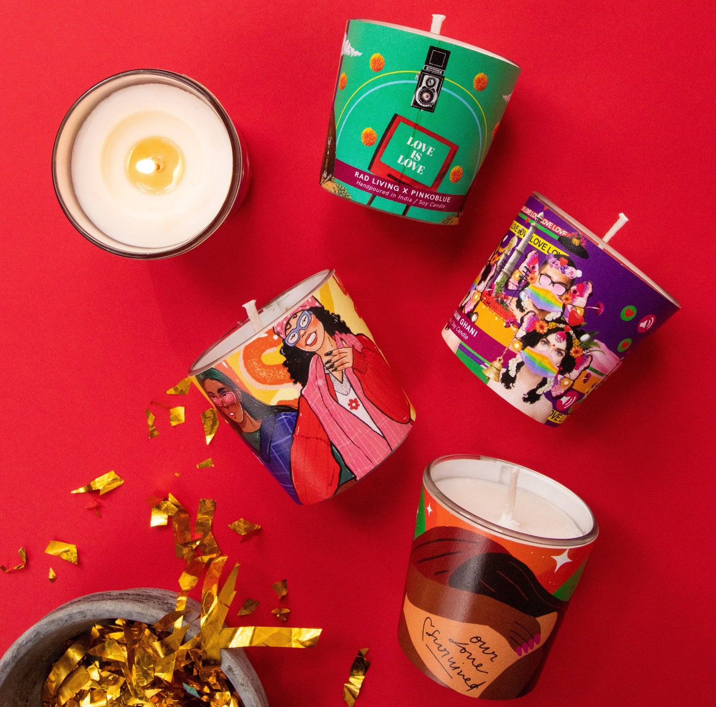 #EverydayPRIDE - Set of 4 Scented Votive Candles