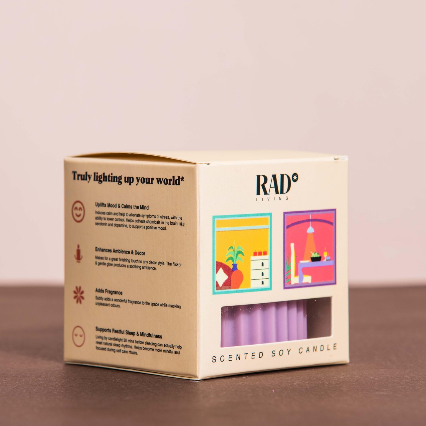 Festive Corner - Set of 9 Scented 'Belief' & 'Faith' Pillar Candles