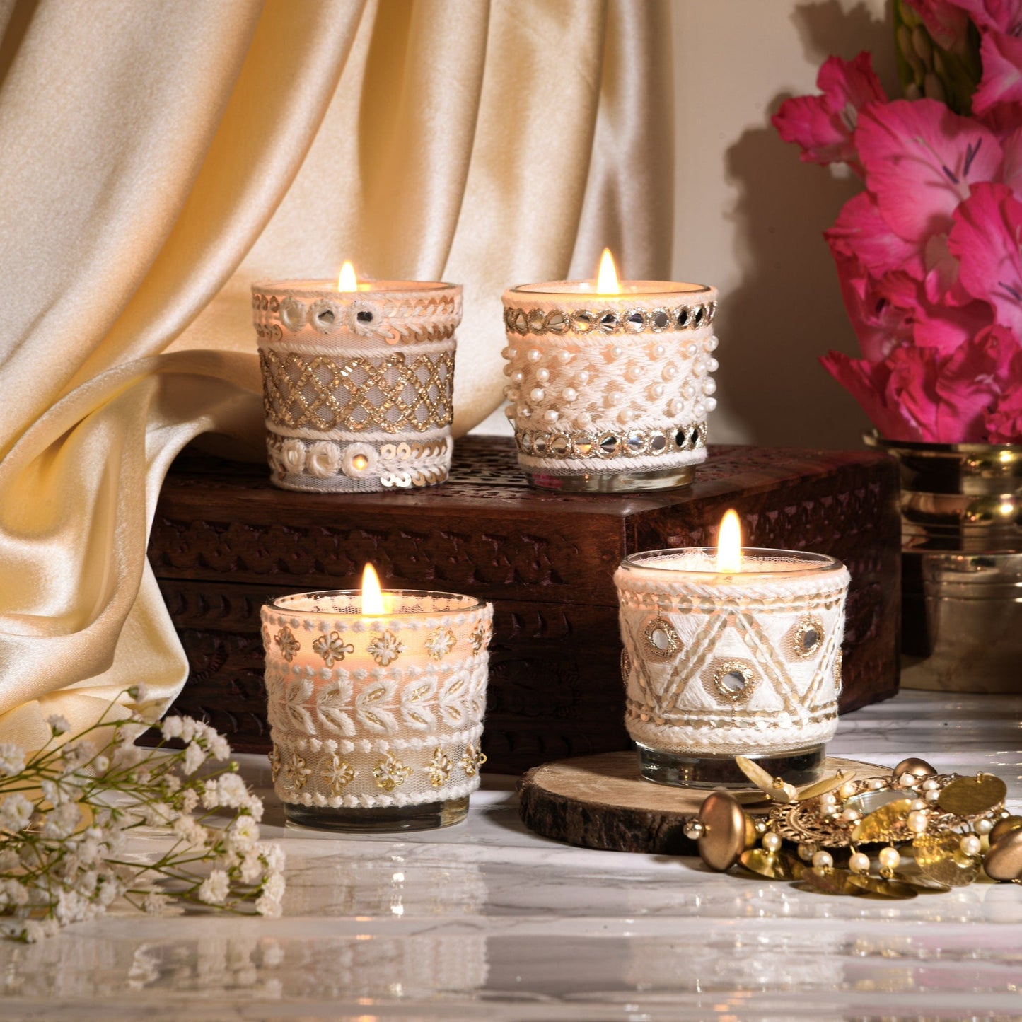 Ibaadat - Gift Set of 4 Scented Votive Candles