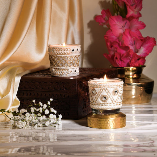 Ibaadat - Set of 2 Votive Candles (Jasmine and Sunderban Breeze Scented)