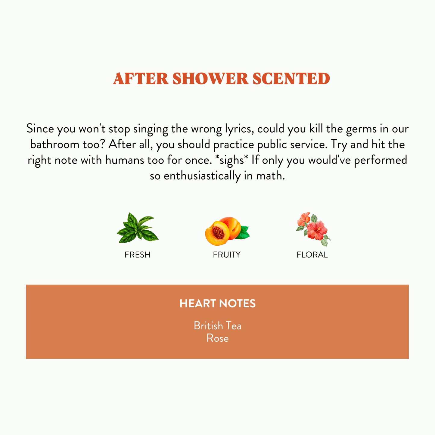 Bathroom Singers - After Shower Scented
