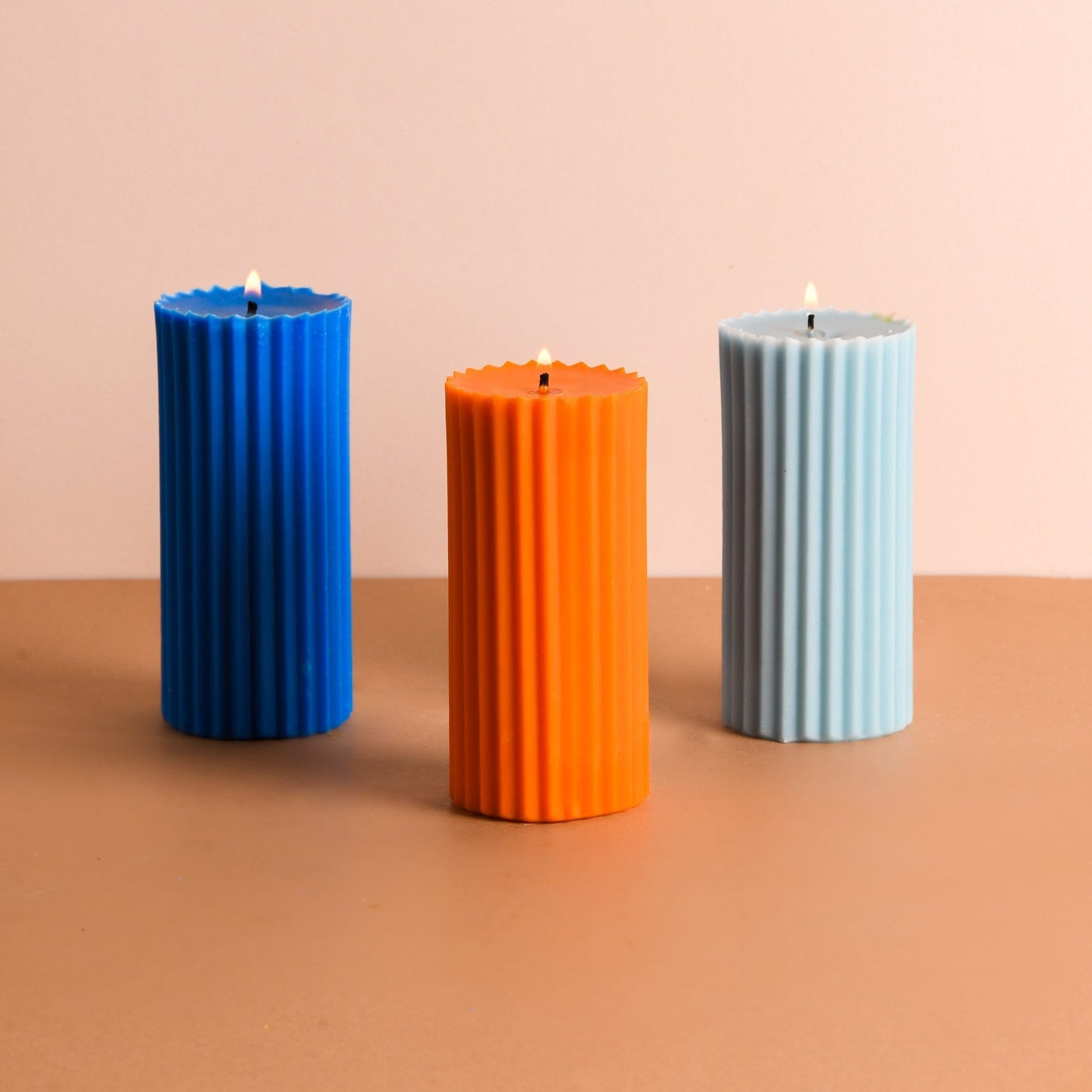 Set of 3 - Multicolour Belief Candles