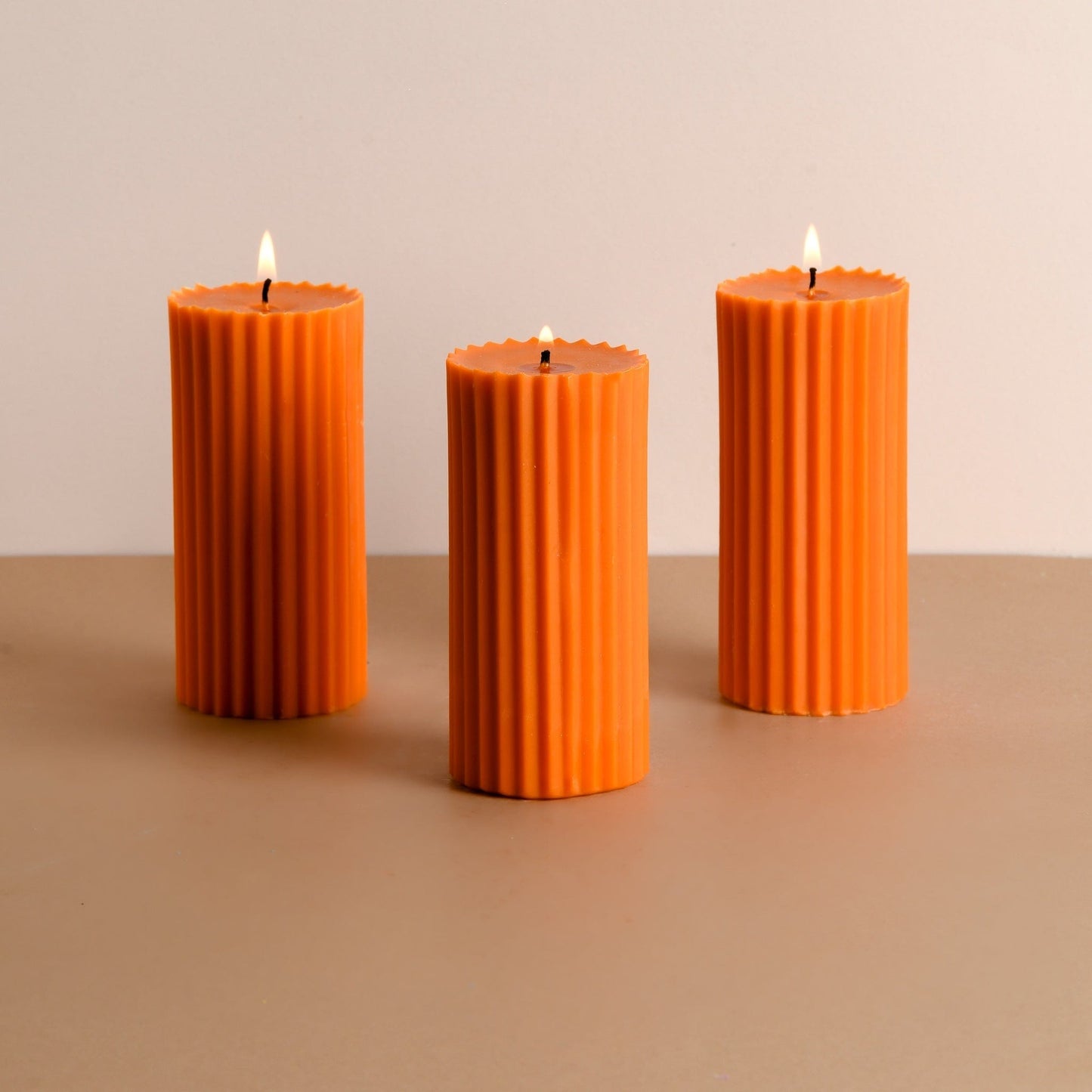 Combo of 3 Powder Blue 'Belief' Candles - Oceanic Mist Scented