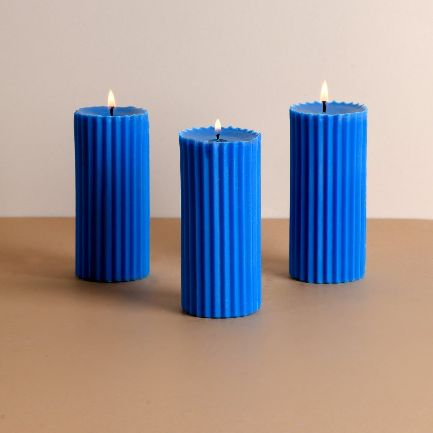 Combo of 3 Ivory 'Belief' Candles - Vanilla Cinnamon Scented
