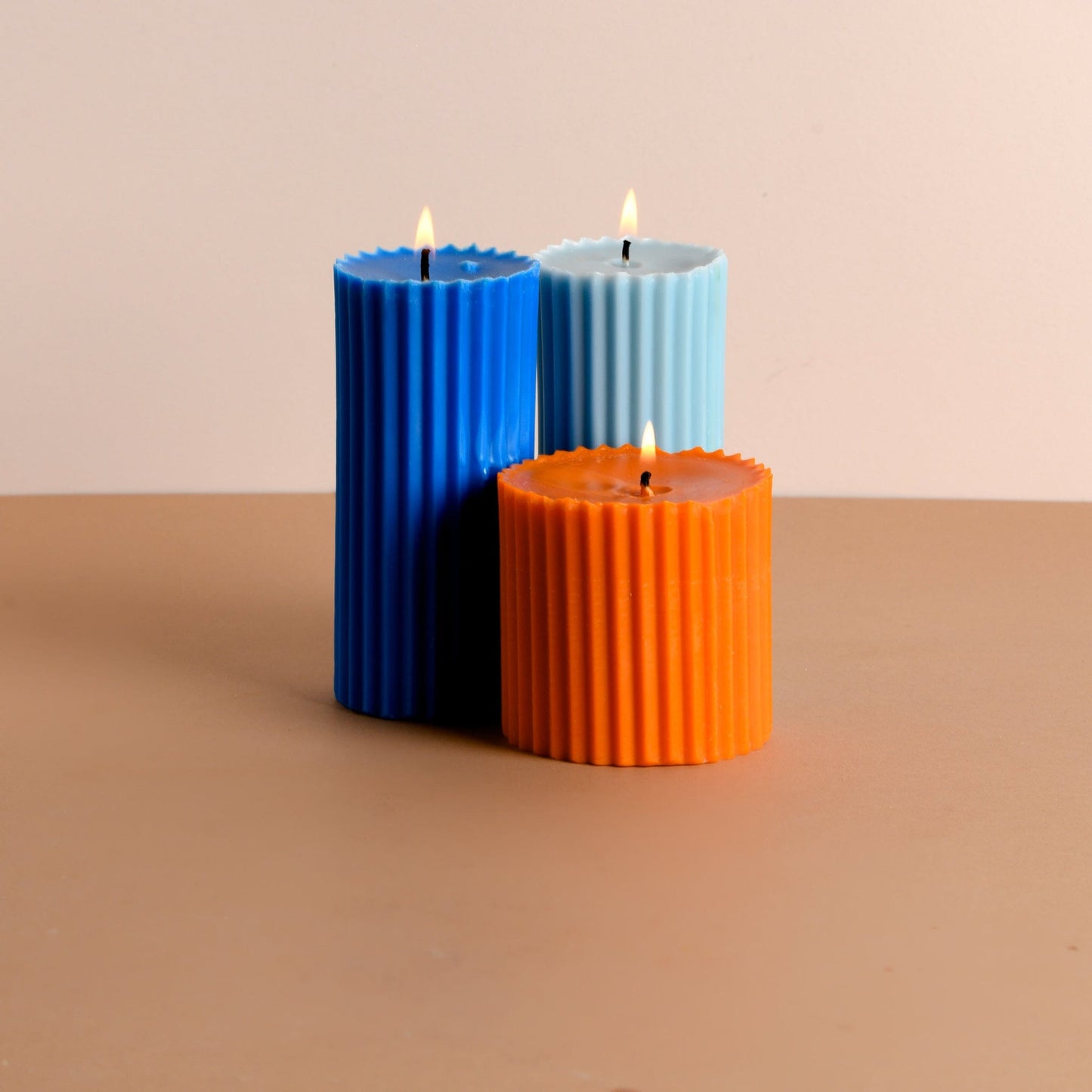 Set of 3 - Multicolour Belief & Faith candles