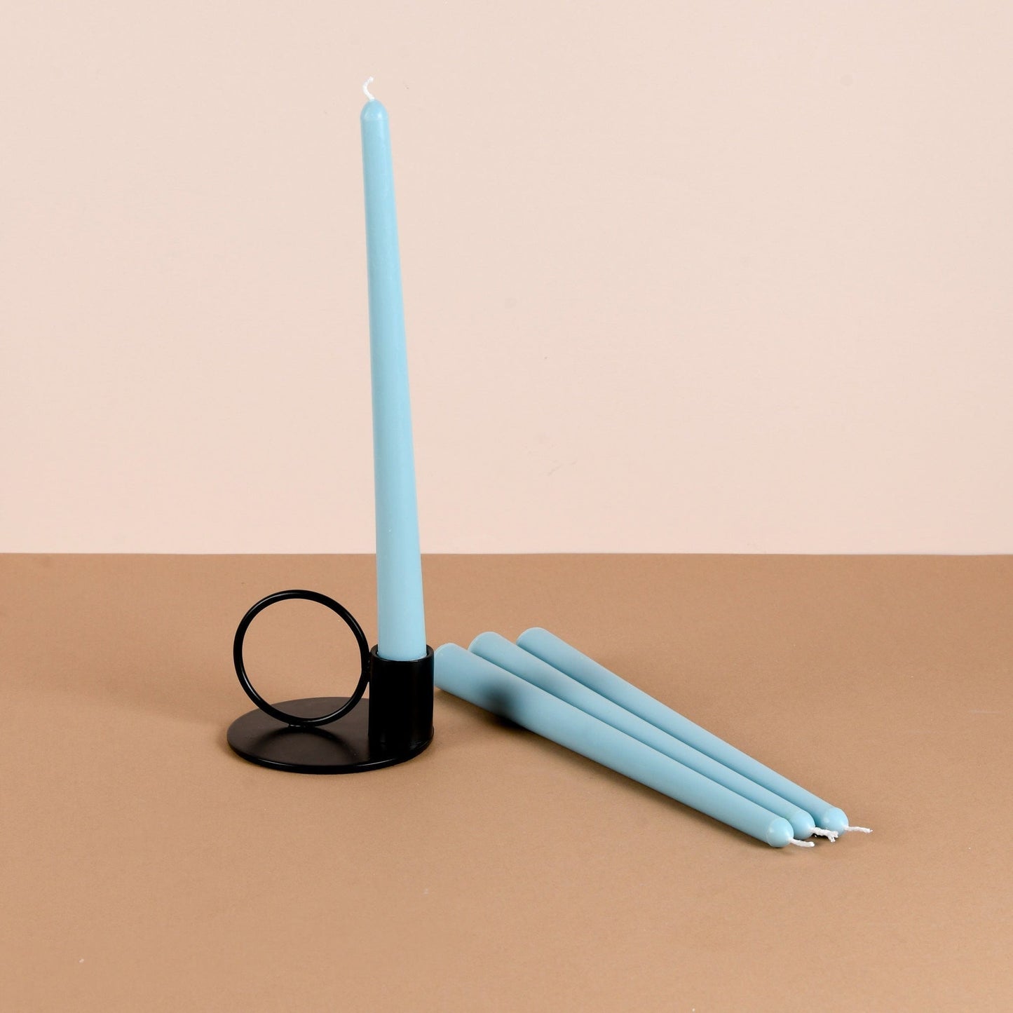 Set of 4 Forest Green Tapered Candles - Crème de la Shea Scented