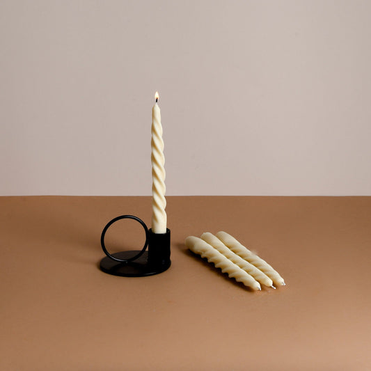 Set of 4 - Twirl Candlesticks