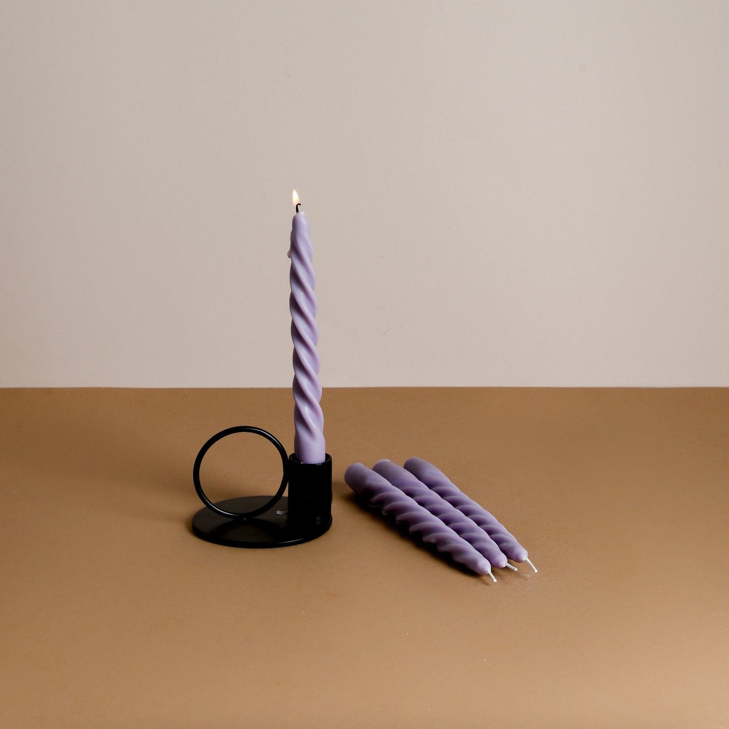 Set of 4 Twirl Taper Candles - 9 Colour and Fragrance Options