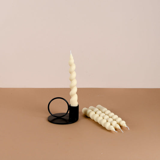 Set of 4 - Swirl Candlesticks