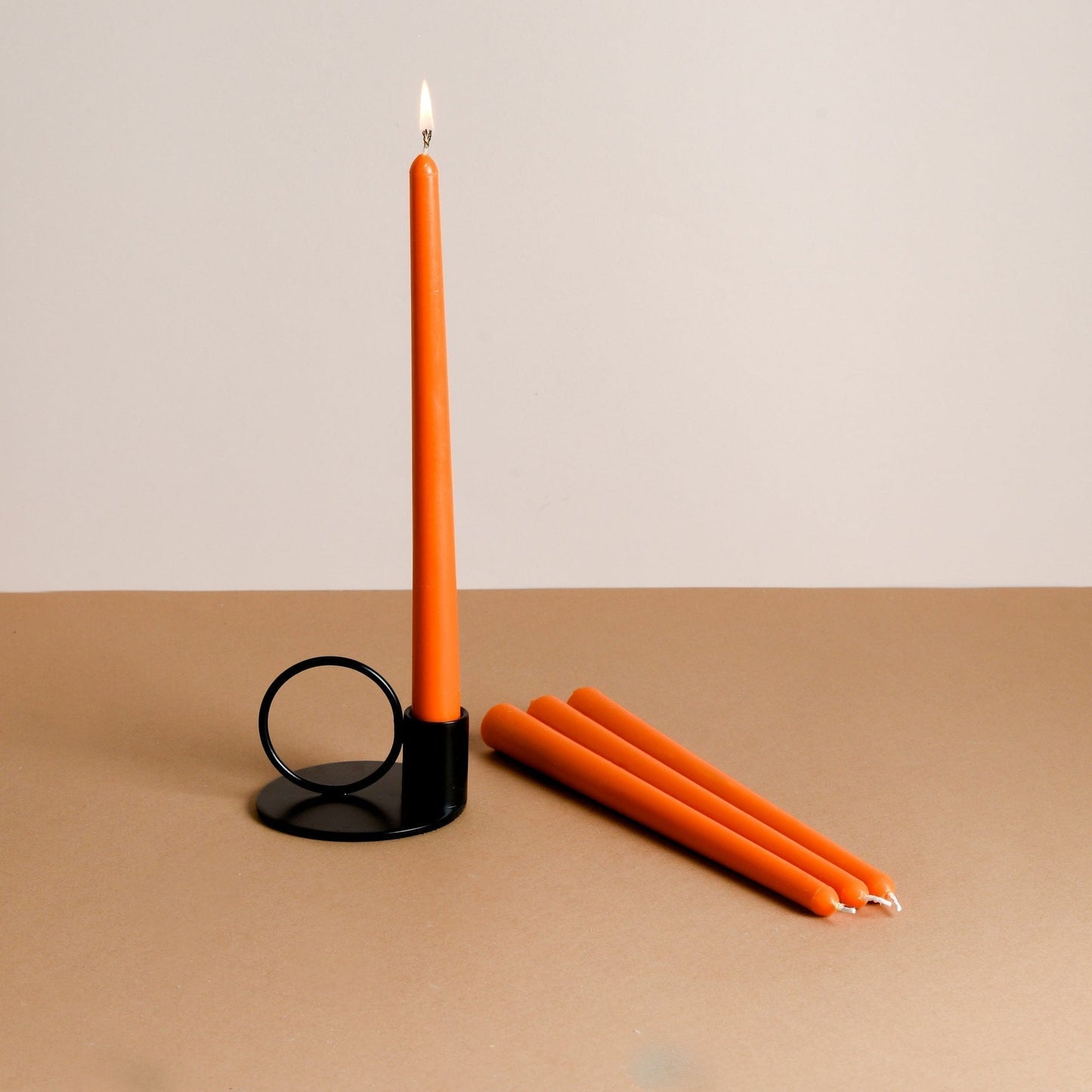 Set of 4 Banana Yellow Tapered Candles - Fête Tropical Scented