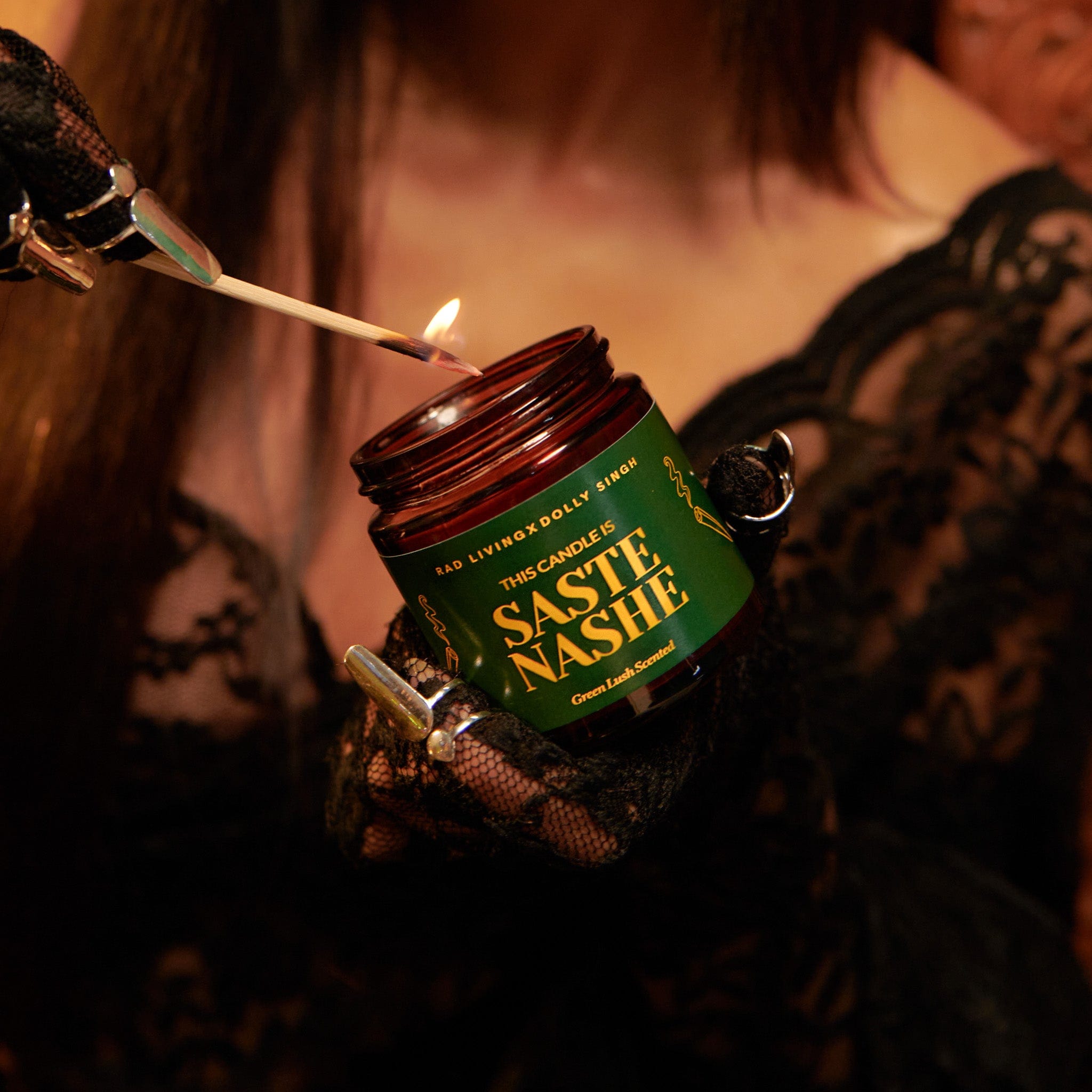 Saste Nashe - Green Lush Scented Candle