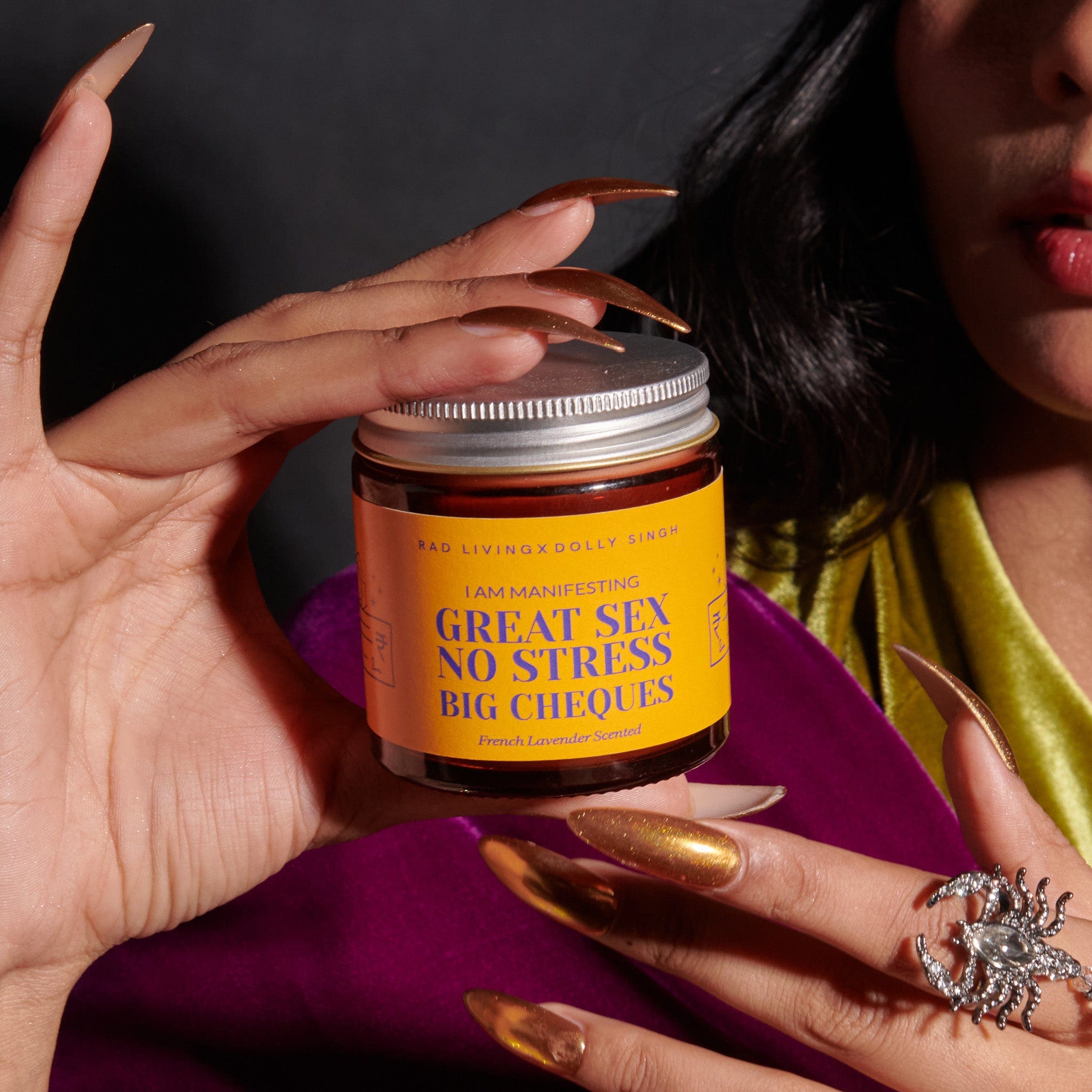 Great Sex, No Stress, Big Cheques - French Lavender Scented Candle