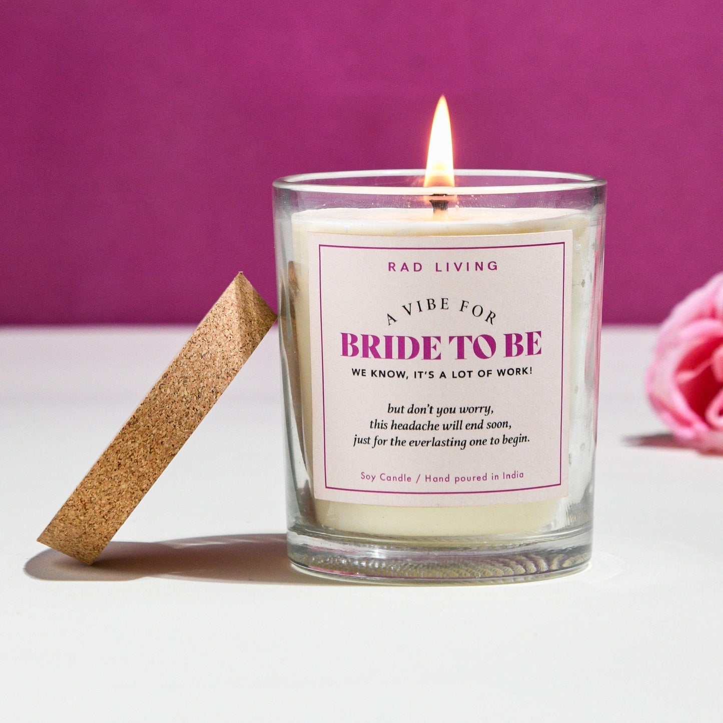 Bride to Be - Fresh Lilies Scented Candle